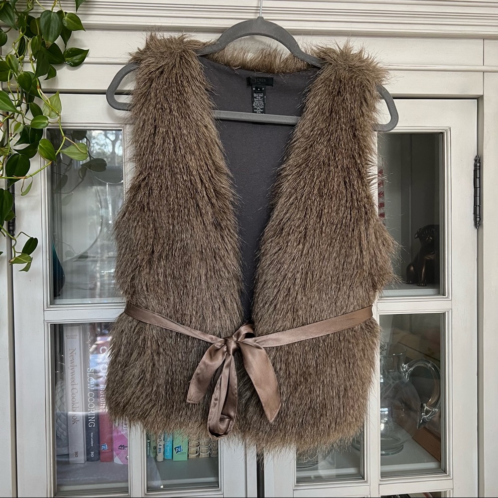 JCrew Faux Fur Vest